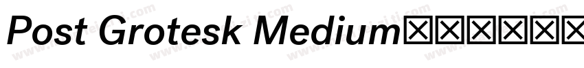 Post Grotesk Medium字体转换